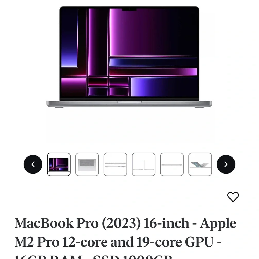 MacBook Pro M2 16’